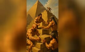 stylized_and_dramatic_vision_of_ancient_Israelites__or_workers__building_a_pyramid_The_1746740013980