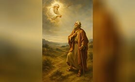 God_appears_in_the_sky__surrounded_by_glowing_clouds__pointing_downward_as_He_speaks_Ab1747676749814