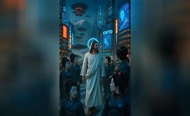 jesus_walks_slowly_while_women_suprisingly_look_at_him_and_impressed_all_tall_buildings1747956771592