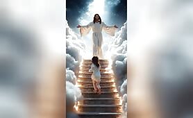 Jesus_Christ_runs_quickly_down_a_glowing_white_celestial_staircase__arms_wide_open__smi1747951541978