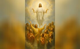 Pope_Francis_walking_up_golden_heavenly_stairs_and_embraces_Jesus_as_he_reaches_him__ci1748127570745