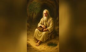 Man_drinks_a_bit_of_water_from_small_water_fountaion_on_ground_and_eat_one_fruit_from_t1748616236480