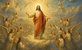Jesus_is_at_the_center__glowing_with_divine_light__arms_open_in_blessing__standing_on_c1748697142879