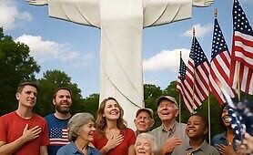 People_are_praying_talking_and_waving_american_flasg1748729090119