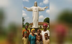 Women_looks_happy_to_lealk_ook_at_big_statue_above1748724457743