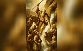 __Water_from_the_Rock__This_dramatic_and_reverent_painting_depicts_the_biblical_miracle1749042426311