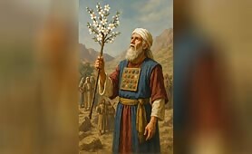 _the_miraculous_moment_when_Aaron_s_wooden_staff_miraculously_blossomed_with_almond_flo1749042172104
