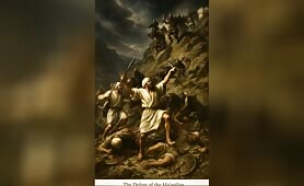 A_dramatic_biblical_scene_in_the_wilderness__A_group_of_Israelites__the_ma_apilim___the1749218773396
