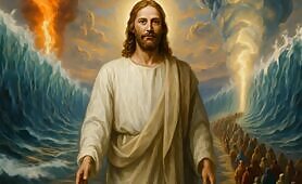 Jesus_stands_as_a_spiritual_observer_among_the_Israelites_during_their_Exodus_from_Egyp1749220724863