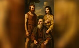 __Title___Esau_and_Jacob_with_Their_Father_Isaac___The_Birth_of_Two_Nations_____Descr1749574916648