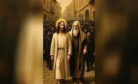 __Title___Jesus_and_Moses_Walk_Through_Mea_Shearim___Crowds_Gather_in_Awe_____Descrip1749472086329