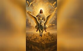 man_is_flying_on_donkey_horse_happy_and_waving_is_wings_1750196653854