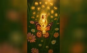 Jesus_flying_on_butterfly_peacefully_around_beautiful_nature_background_1751152307003