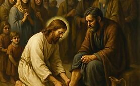 __Title___Jesus_Washes_the_Feet_of_the_People_in_the_Desert___A_Humble_Act_of_Divine_S1751405371104
