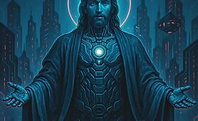 Title____Cyber_Messiah_Has_Arrived___AI_Jesus_in_a_Futuristic_WorldDescription__What_if1752398169584